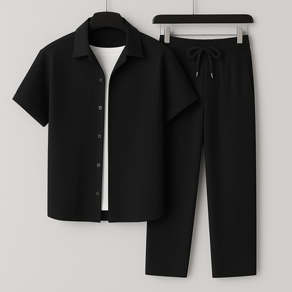 Set Hombre de Lino Ligero y Transpirable Corte Holgado