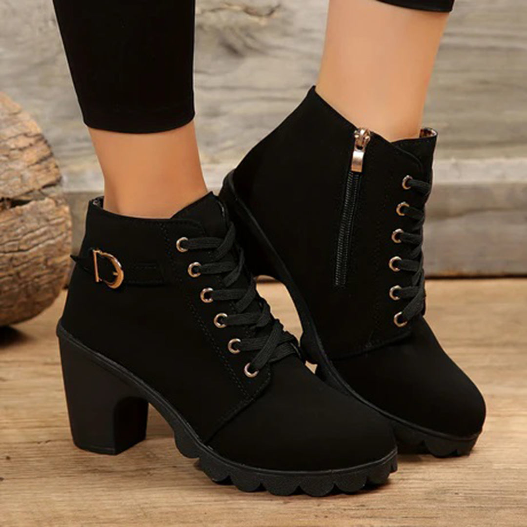 Botines mujer de piel diseño elegante - Mavetta