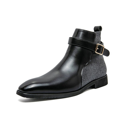 Botines Hombre de Piel Ajuste Clásico