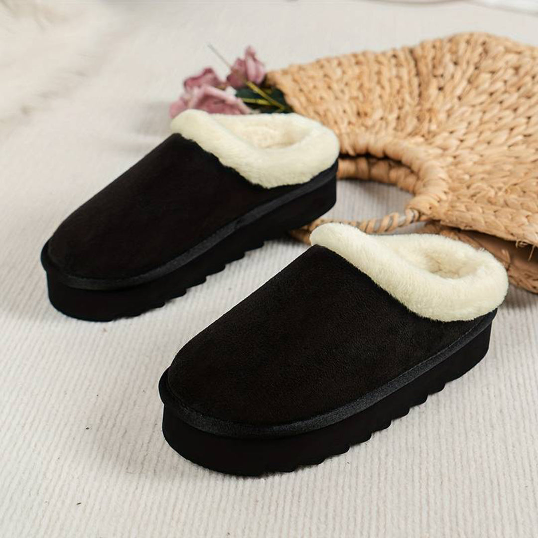 Zapatillas de casa mujer cálidas suela gruesa