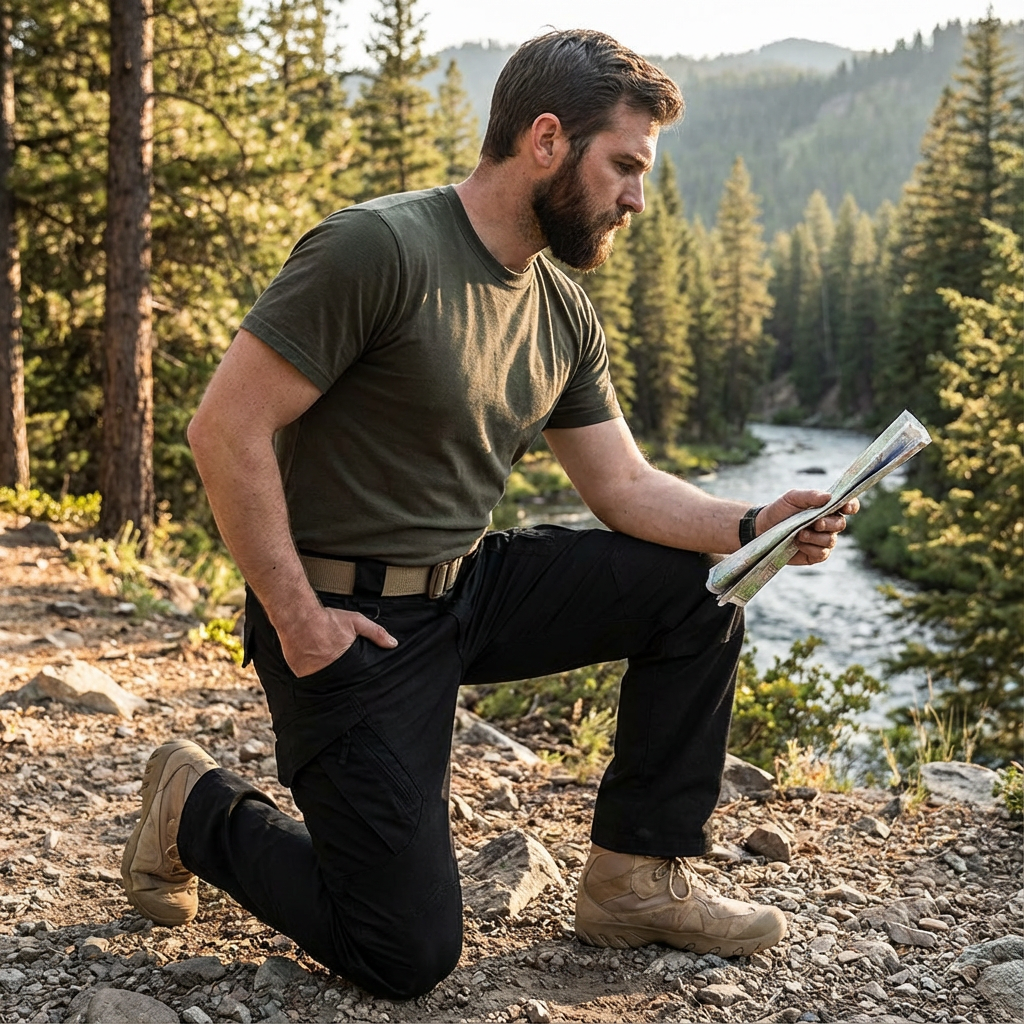 Pantalones Cargo Hombre Tácticos Ajuste Regular