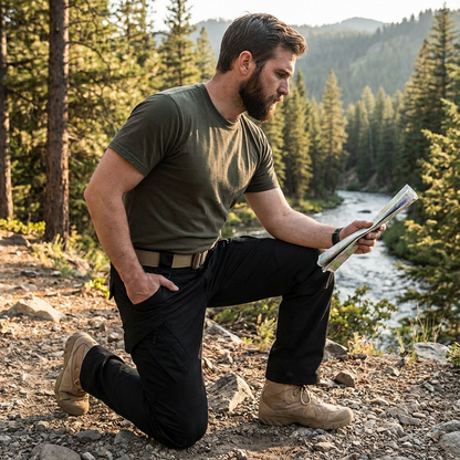 Pantalones Cargo Hombre Tácticos Ajuste Regular