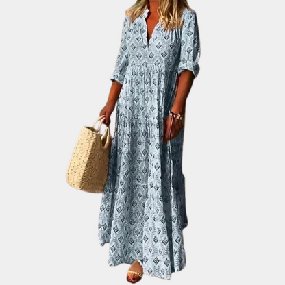 Vestido Largo Mujer Primavera Fluido