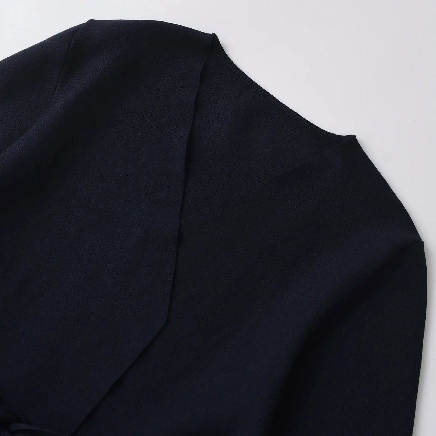 Blazer Mujer de Punto con Cinturón Almohadillas Cuello en V