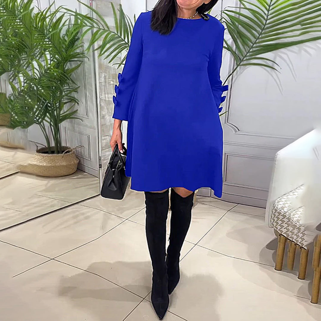 Vestido Casual Mujer Manga Larga Ajuste Regular