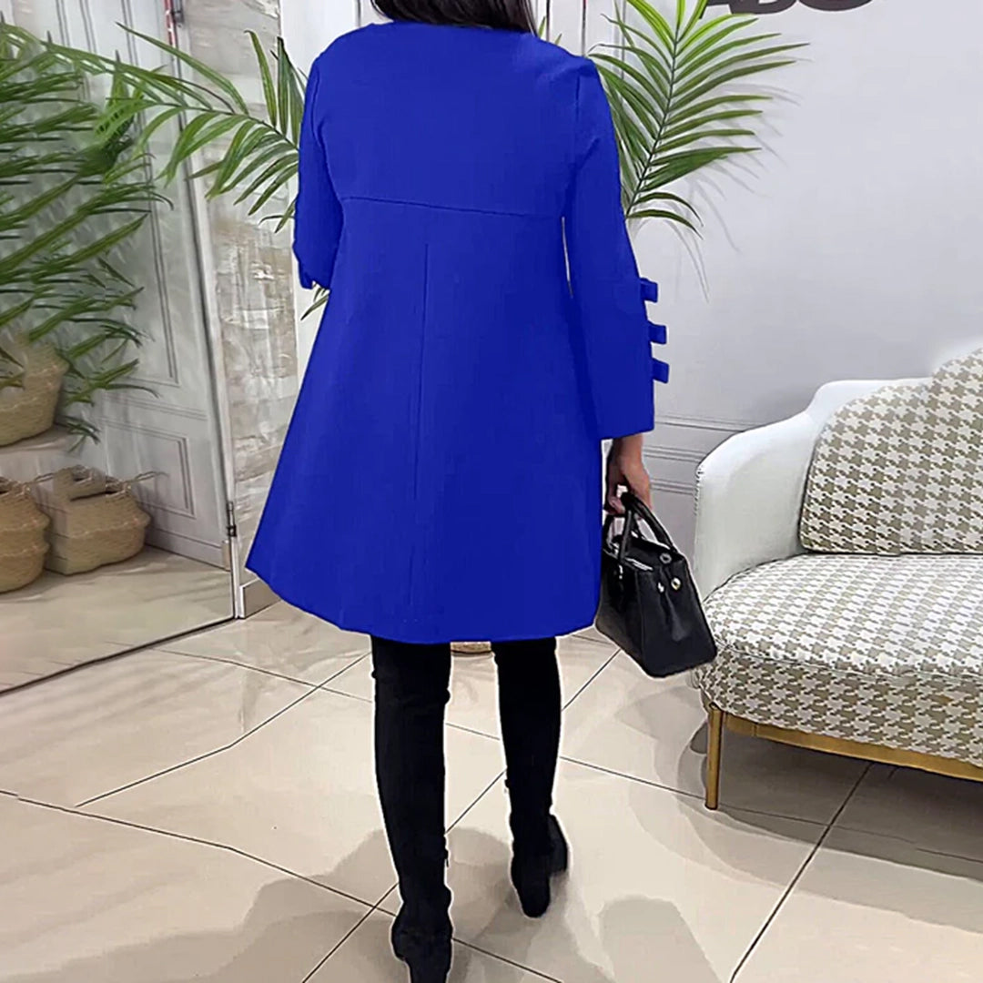 Vestido Casual Mujer Manga Larga Ajuste Regular