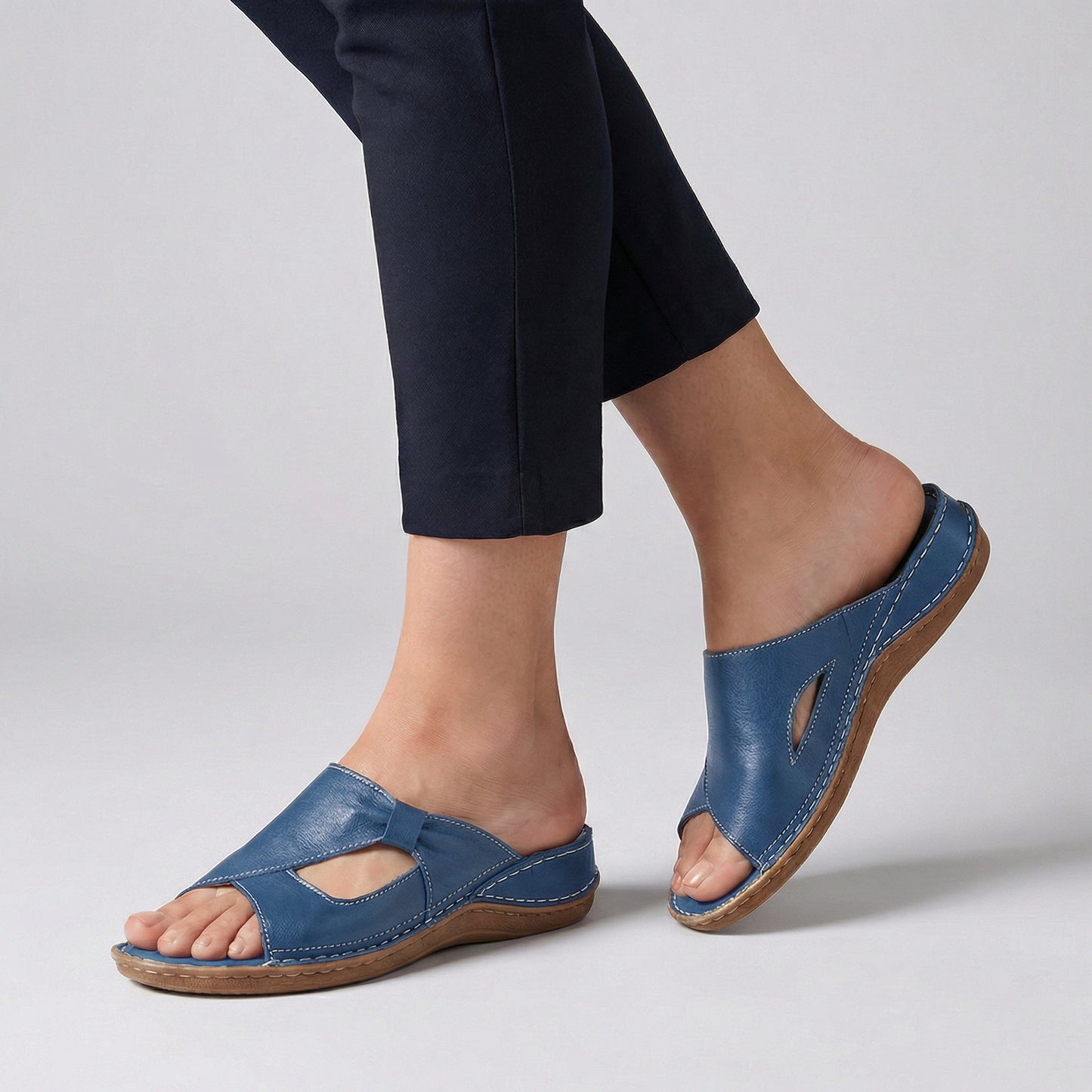 Sandalias dedo mujer con suela apoyo estilo casual