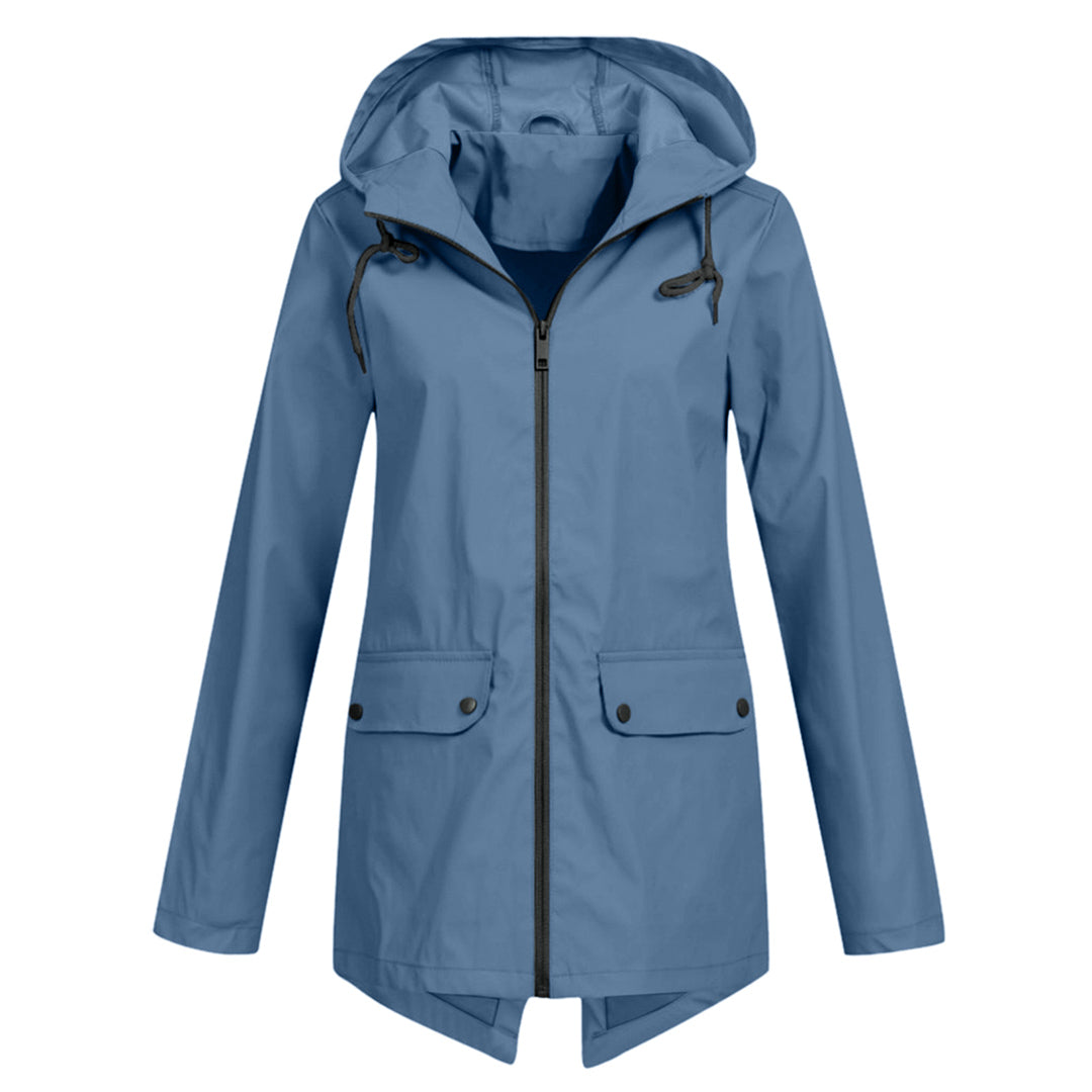 Impermeable Mujer Moderno Ajuste Elegante