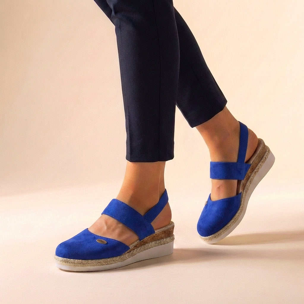 Sandalias Mujer Plataforma Esparto Ortopédicas Confortables