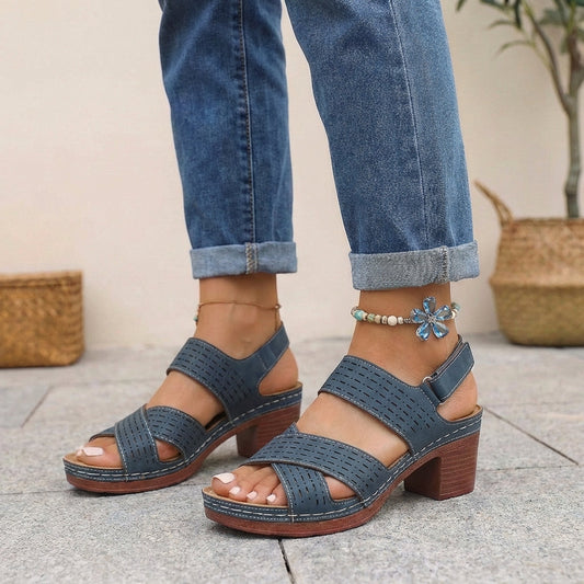 Sandalias Plataforma Mujer Suela Comoda Soporte Ortopedico - Mavetta