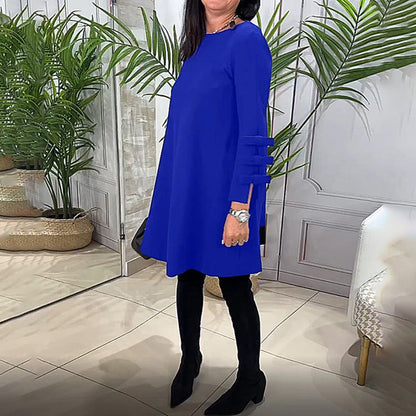 Vestido Casual Mujer Manga Larga Ajuste Regular