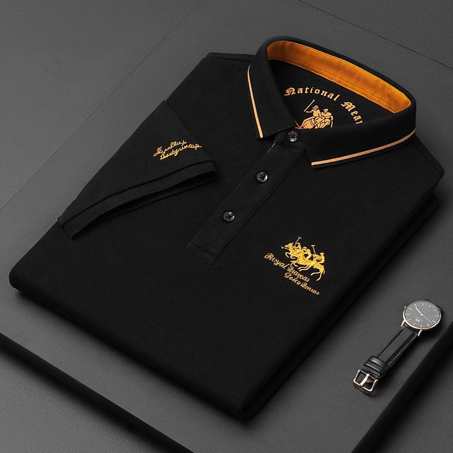 Polo Hombre Algodón Bordado Ajuste Clásico - Mavetta