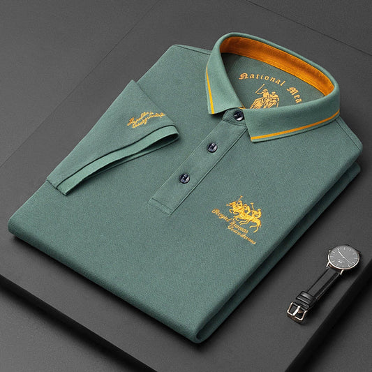 Polo Hombre Algodón Manga Corta Cuello Solapa Bordado - Mavetta