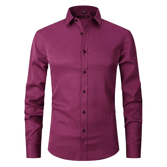 Camisa Hombre Casual Sin Arrugas Ajuste Regular