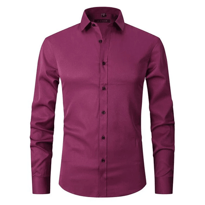 Camisa Hombre Casual Sin Arrugas Ajuste Regular