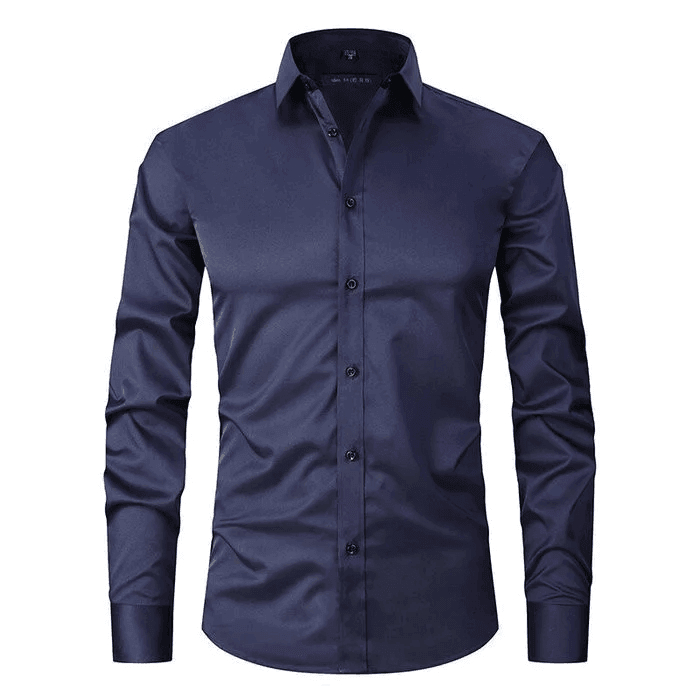 Camisa Hombre Casual Sin Arrugas Ajuste Regular