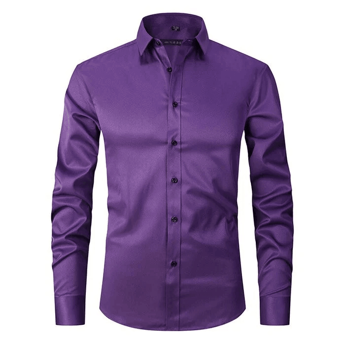 Camisa Hombre Casual Sin Arrugas Ajuste Regular