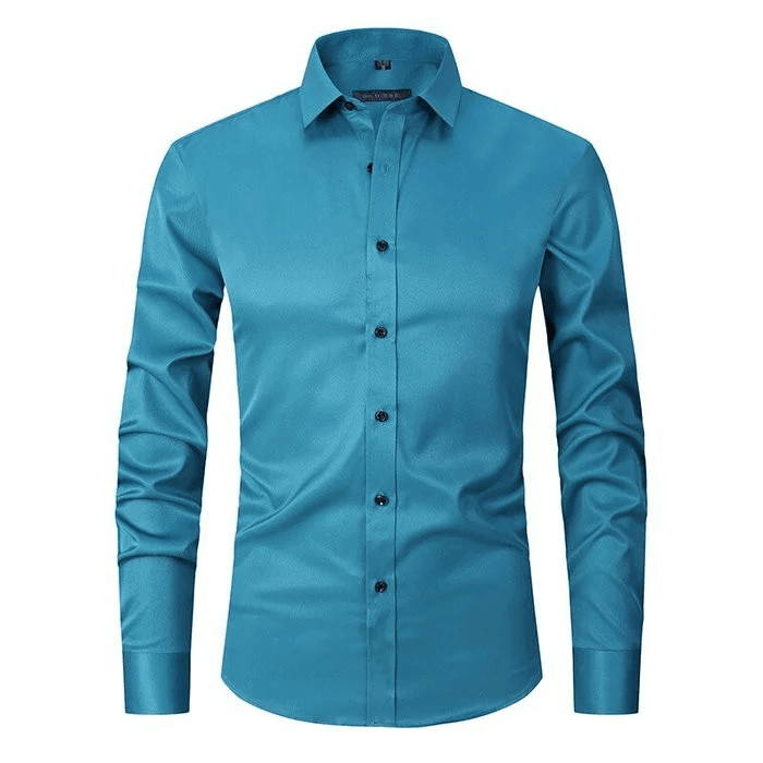 Camisa Hombre Casual Sin Arrugas Ajuste Regular