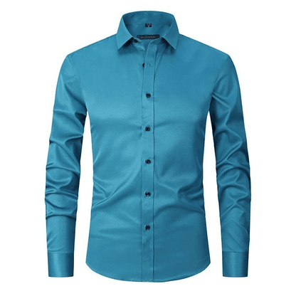 Camisa Hombre Casual Sin Arrugas Ajuste Regular