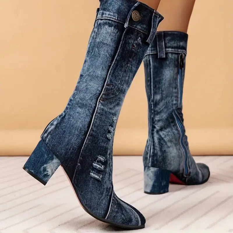 Botas Mujer Caña Media Ajuste Cómodo
