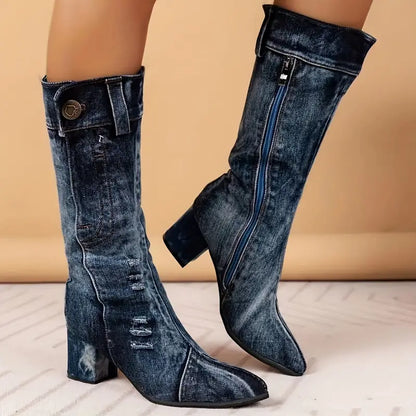 Botas Mujer Caña Media Ajuste Cómodo