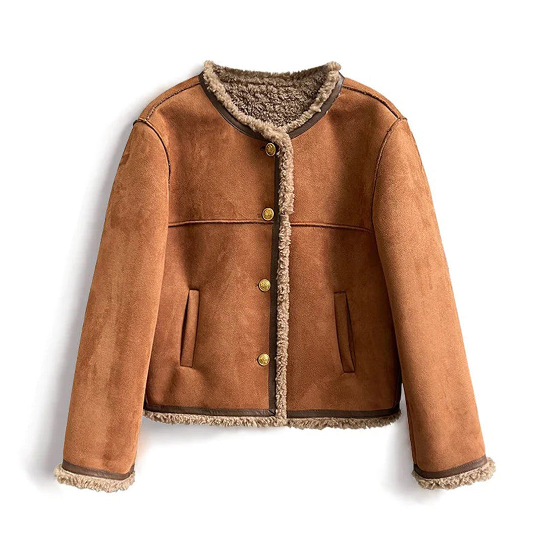 Chaqueta Mujer Estilo Casual Ajuste Regular