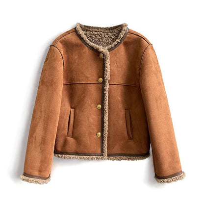 Chaqueta Mujer Estilo Casual Ajuste Regular