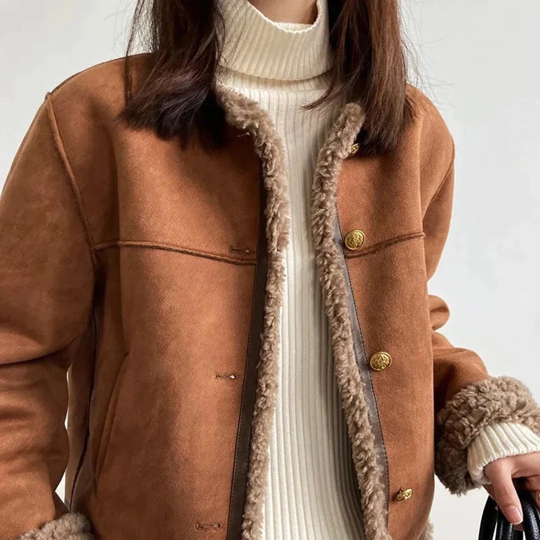 Chaqueta Mujer Estilo Casual Ajuste Regular