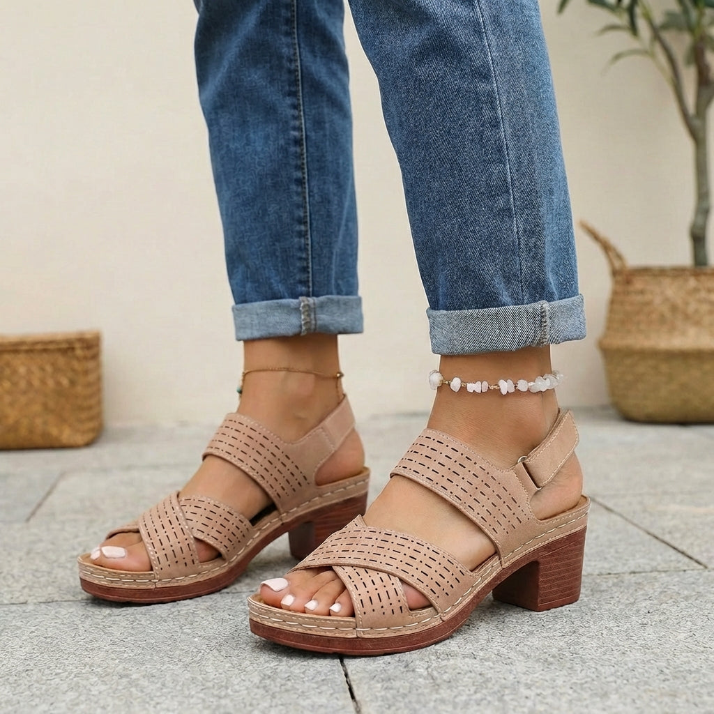 Sandalias Plataforma Mujer Suela Comoda Soporte Ortopedico