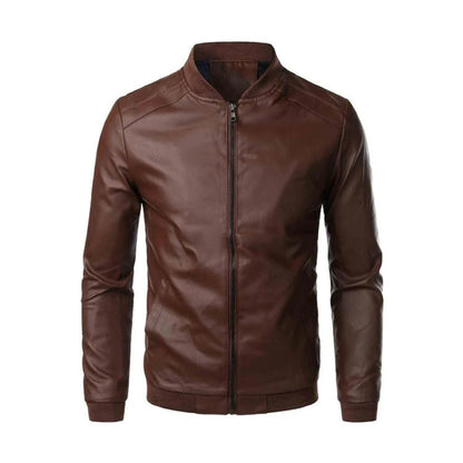 Chaqueta Bomber Hombre de Cuero Resistente Ajuste Clasico - Mavetta