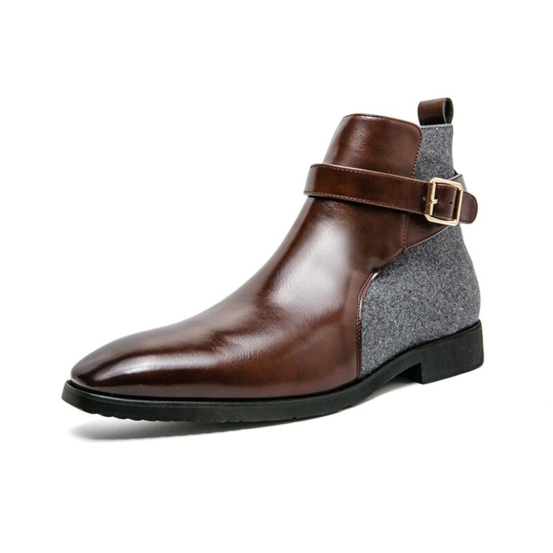 Botines Hombre de Piel Ajuste Clásico