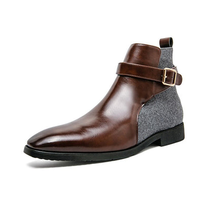 Botines Hombre de Piel Ajuste Clásico