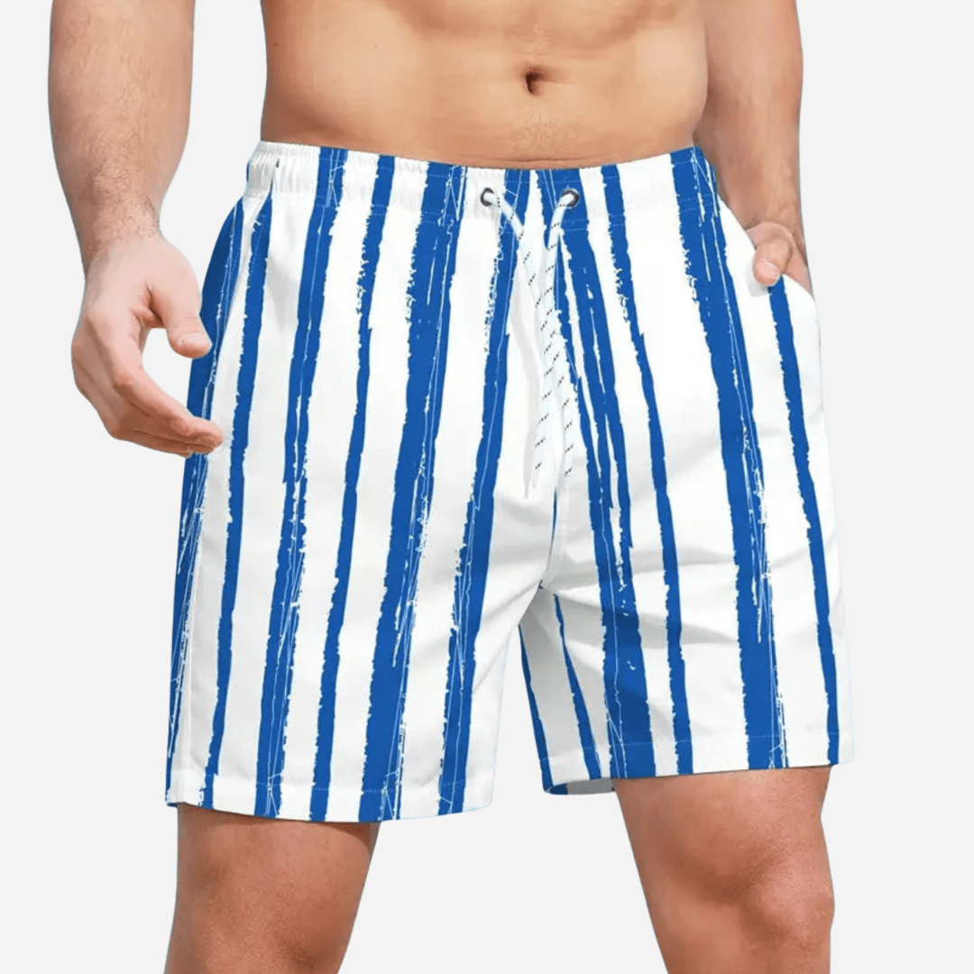 Bañador Hombre con Cintura Elástica y Cordón Ajustable
