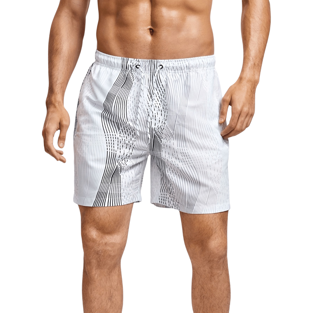Bañador Hombre con Cintura Elástica y Cordón Ajustable