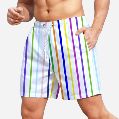 Bañador Hombre con Cintura Elástica y Cordón Ajustable