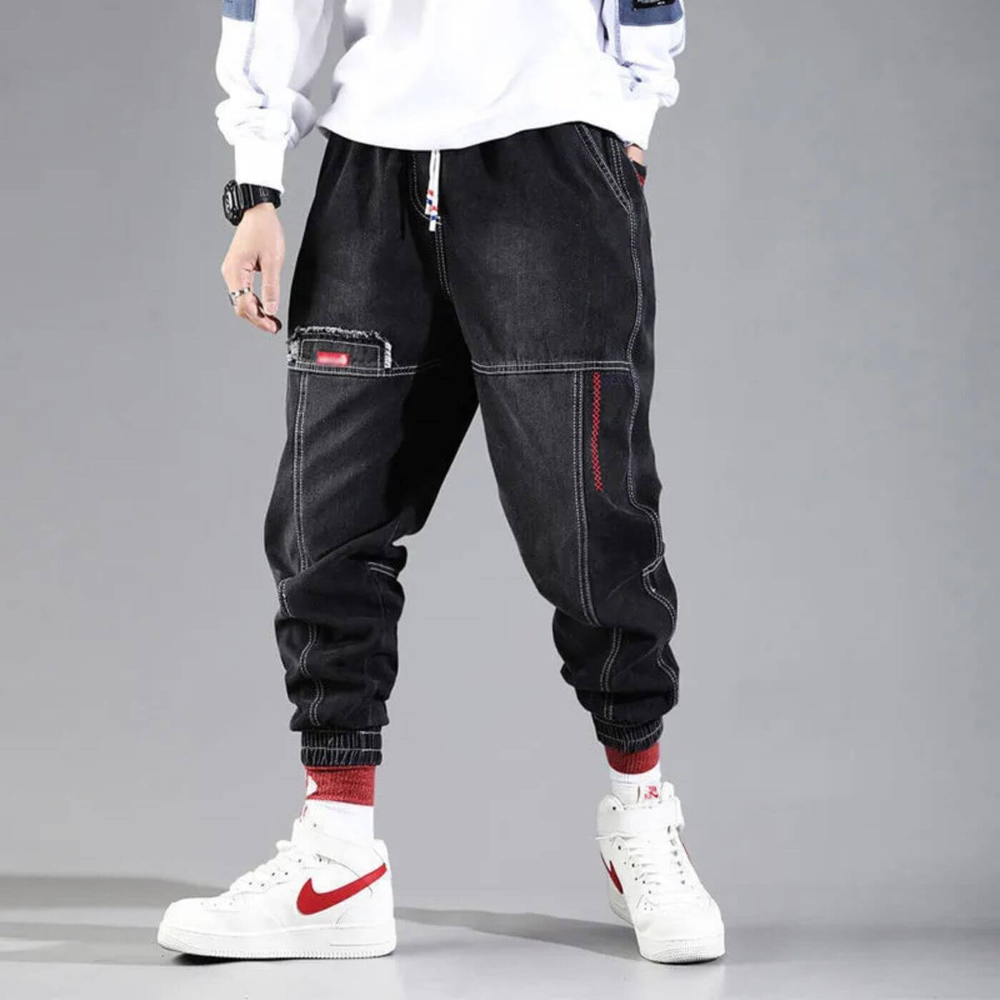 Pantalones Harem Hombre Algodón Cómodos Estilo Casual