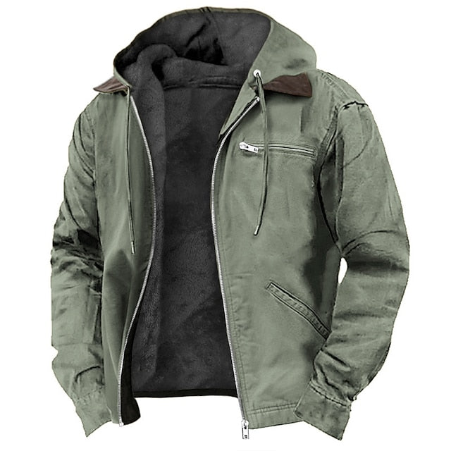Chaqueta Hombre Impermeable Ajuste Regular