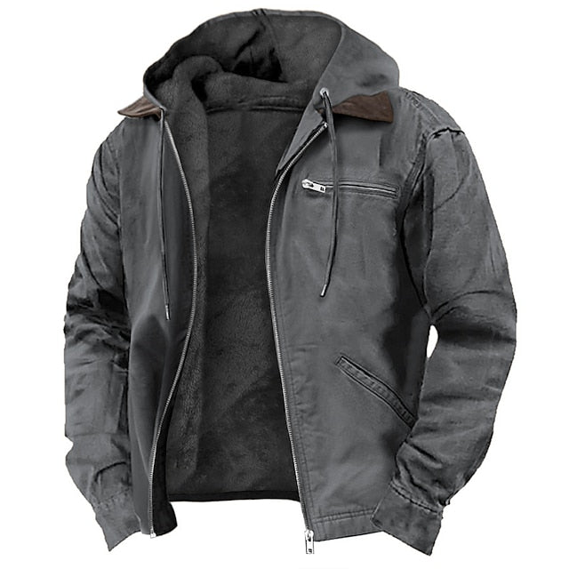 Chaqueta Hombre Impermeable Ajuste Regular