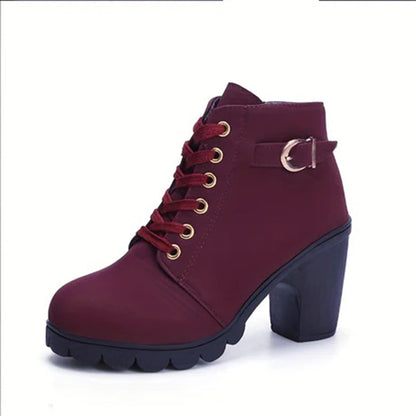 Botines mujer de piel diseño elegante