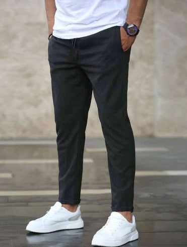 Pantalón Hombre Elástico Ajuste Slim Estilo Versátil