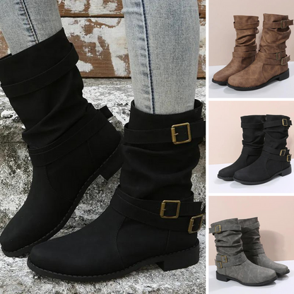 Botines Mujer Sintético Tacón Medio