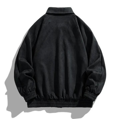 Chaqueta Bomber Hombre Algodón Oversize Cierre de Botones