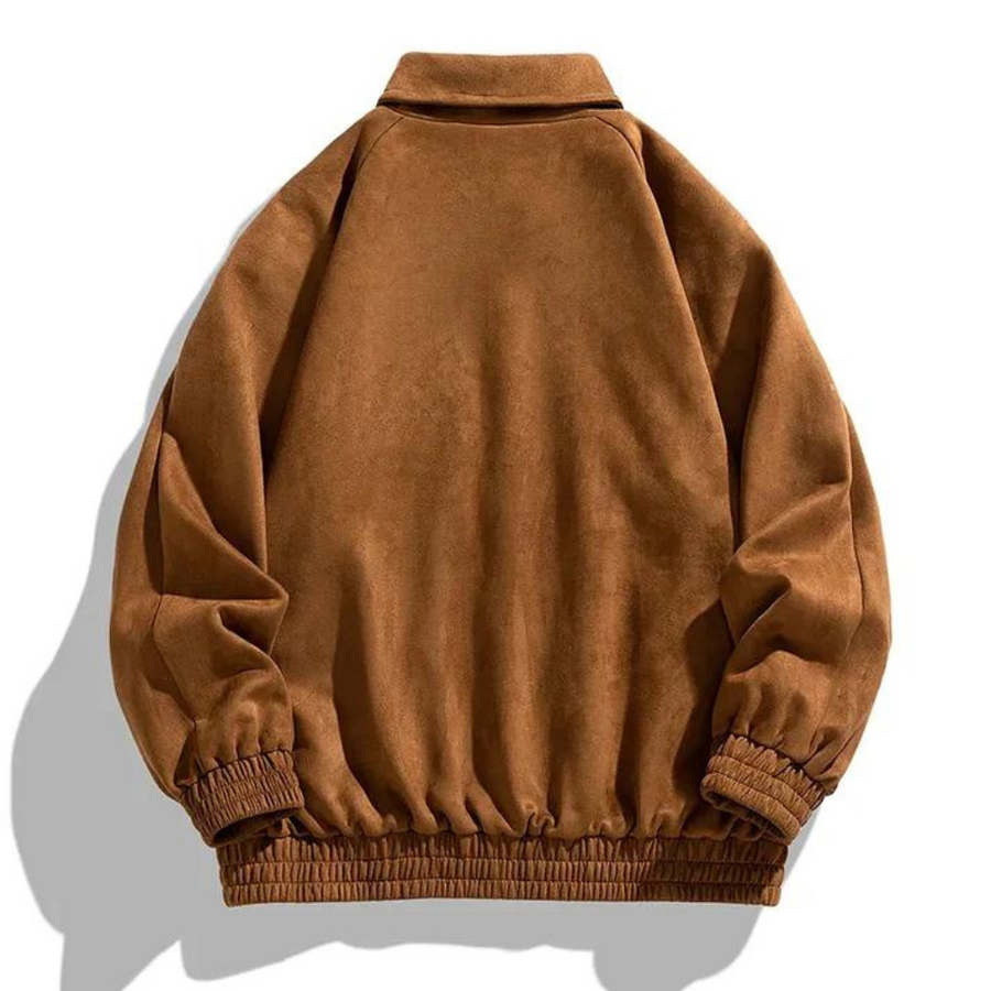 Chaqueta Bomber Hombre Algodón Oversize Cierre de Botones
