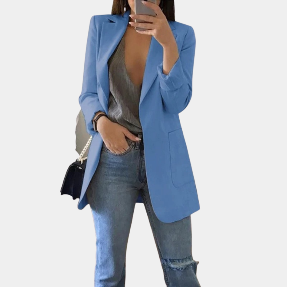 Blazer Mujer Casual con Encaje Ajuste Regular