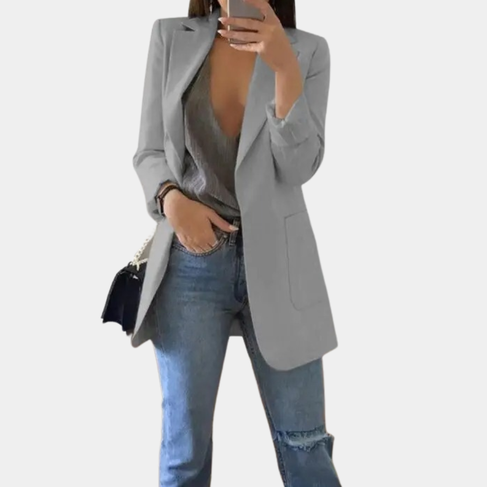 Blazer Mujer Casual con Encaje Ajuste Regular