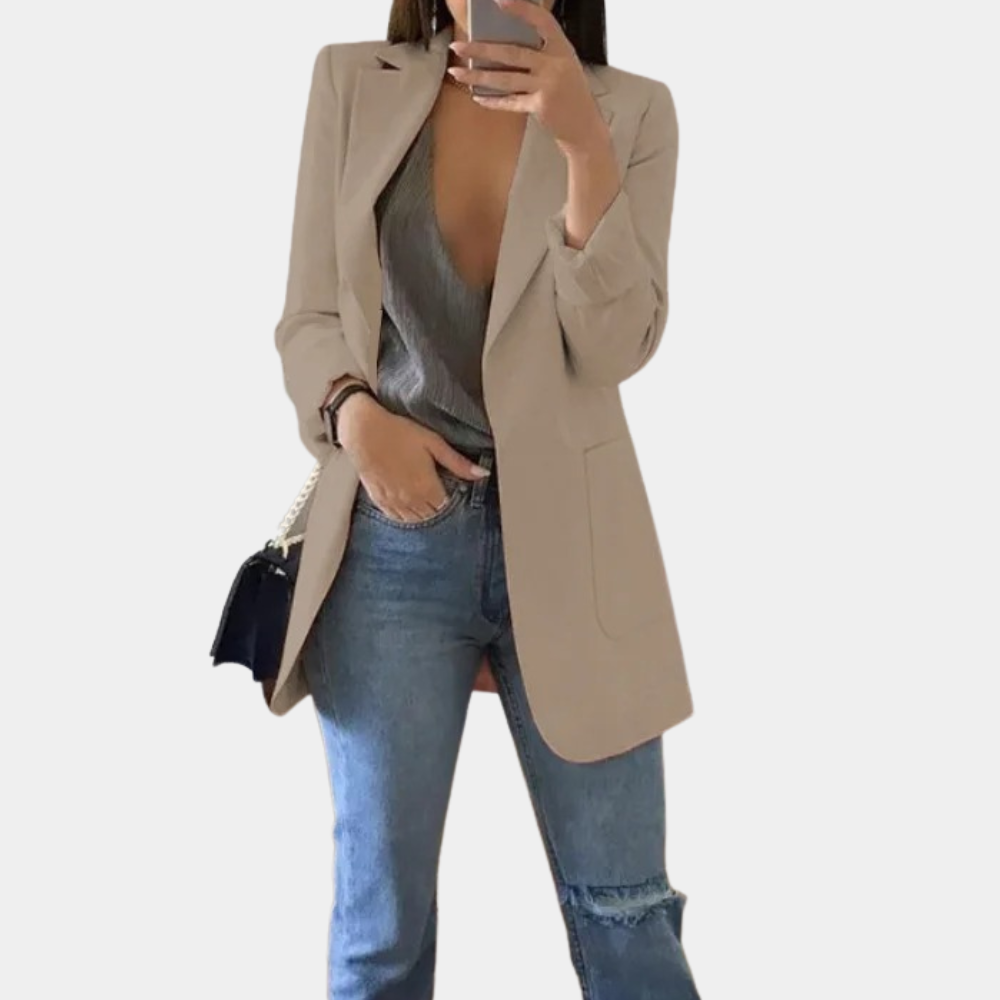 Blazer Mujer Casual con Encaje Ajuste Regular