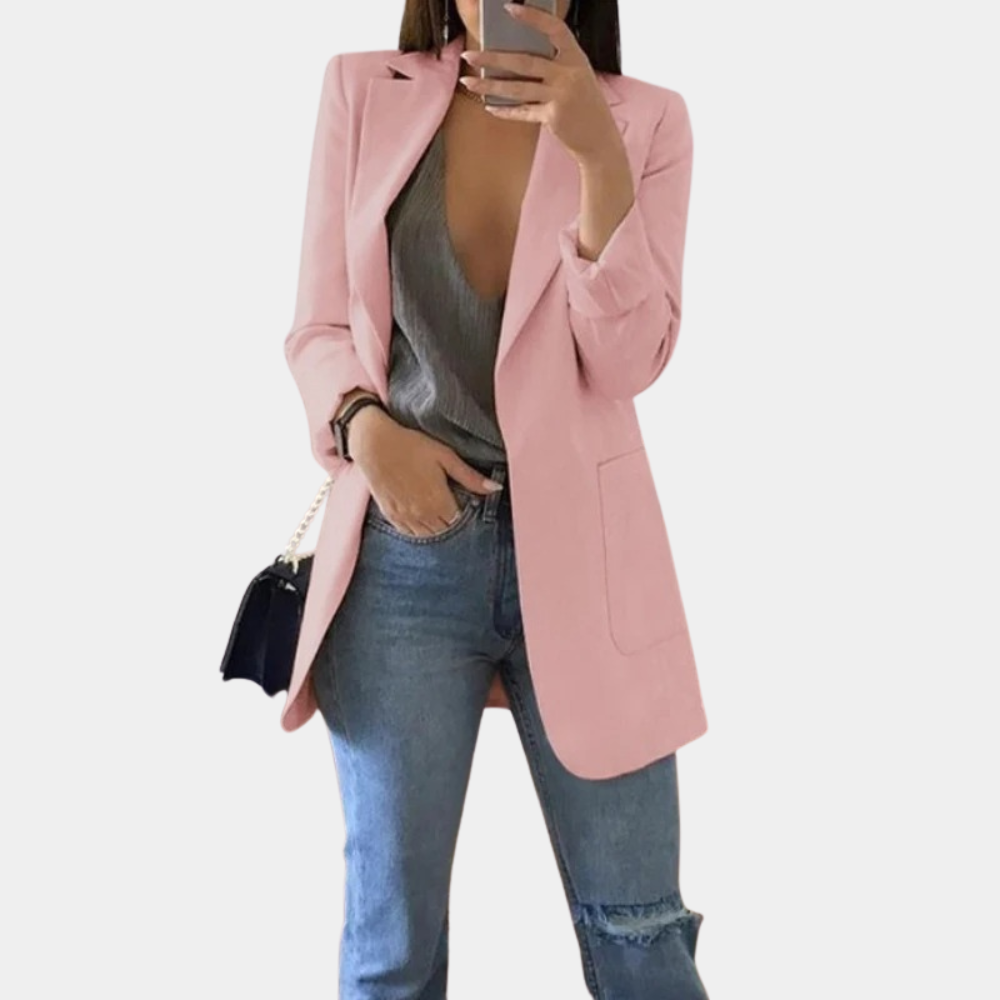 Blazer Mujer Casual con Encaje Ajuste Regular
