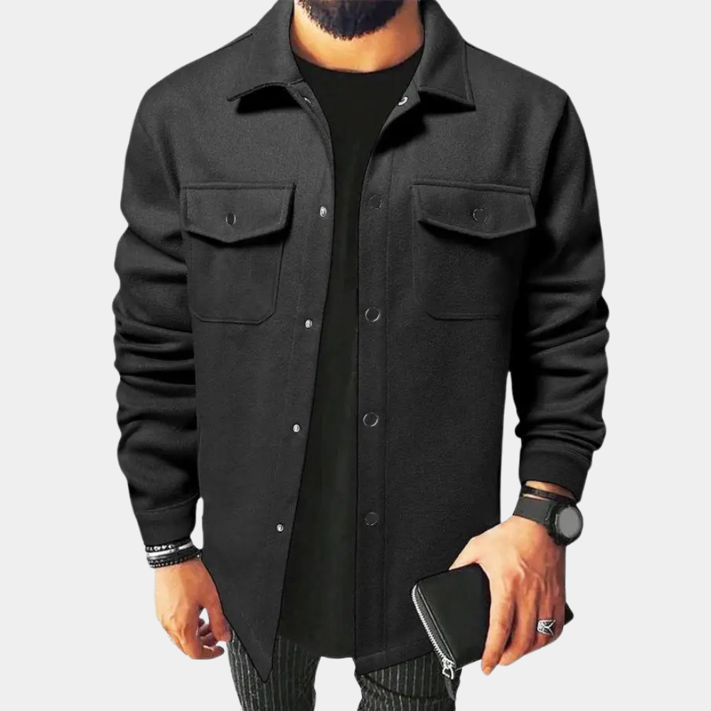Chaqueta Hombre de Algodón Abotonada Primavera