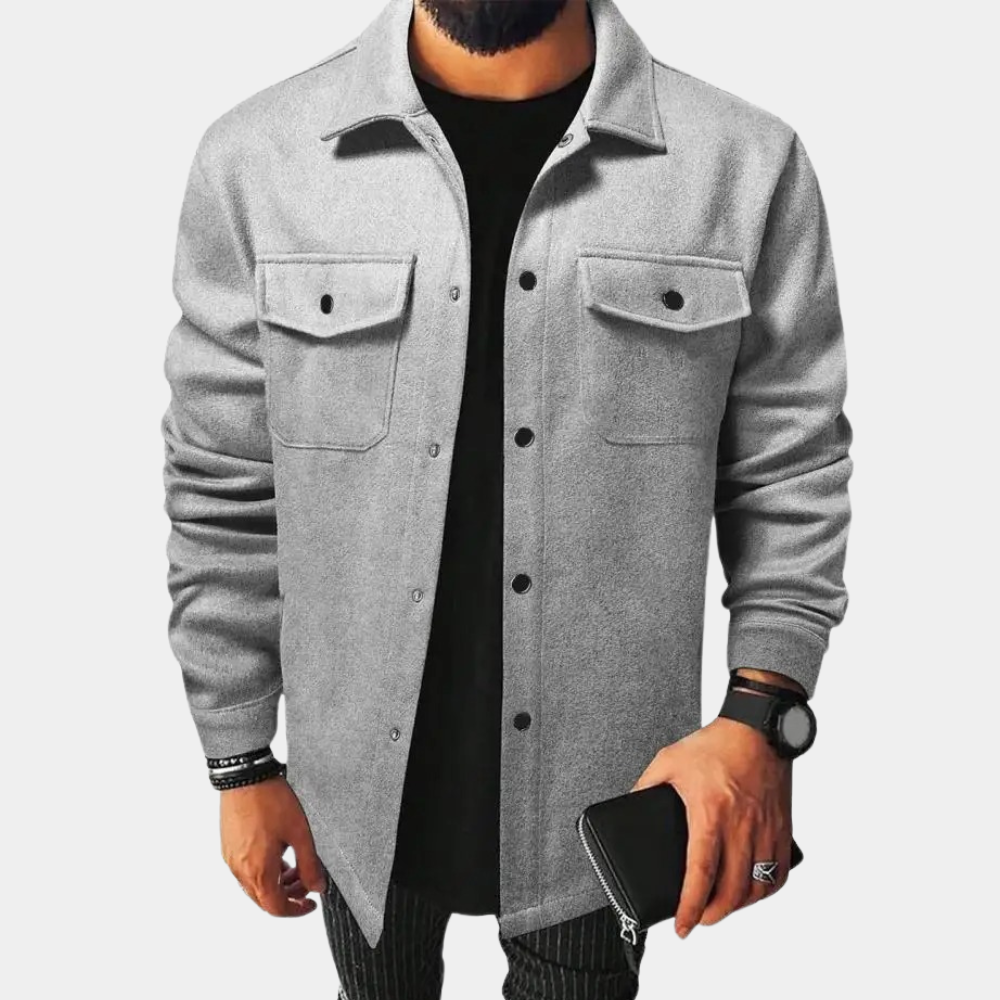 Chaqueta Hombre de Algodón Abotonada Primavera