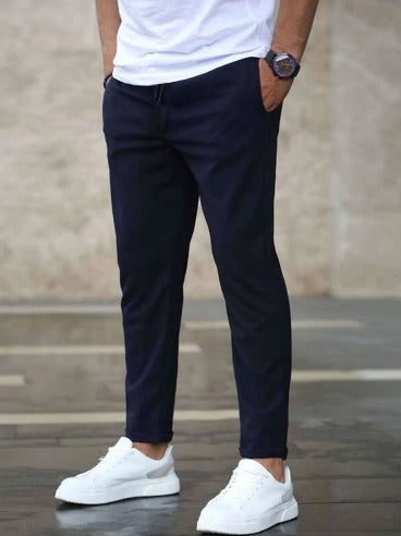 Pantalón Hombre Elástico Ajuste Slim Estilo Versátil
